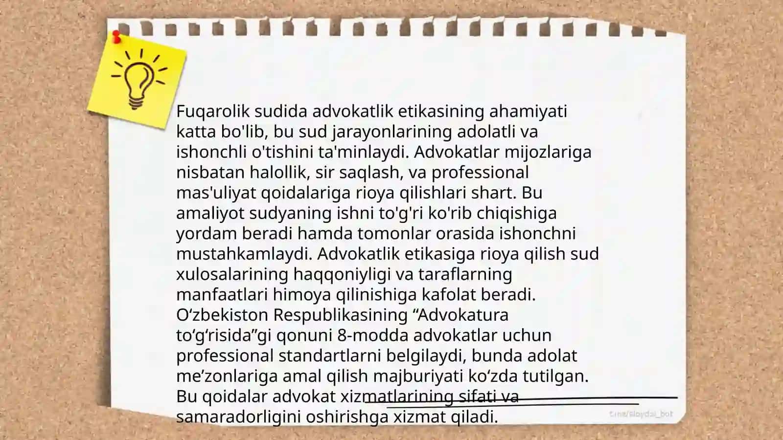 Advokatning o'rni va vazifalari fuqarolik sud jarayonida 4