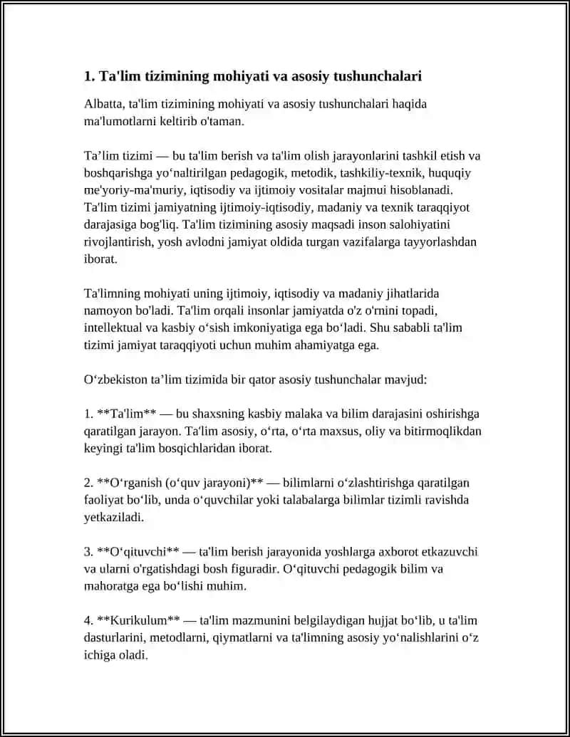 TA’LIM TIZIMI VA ASOSAN MAKTABLARDA OTA-ONALAR KOMITETI VA VETERANLAR KENGASHI ISHLARINI BOSHQARISHGA OID ASOSIY TUSHUNCHALAR 4