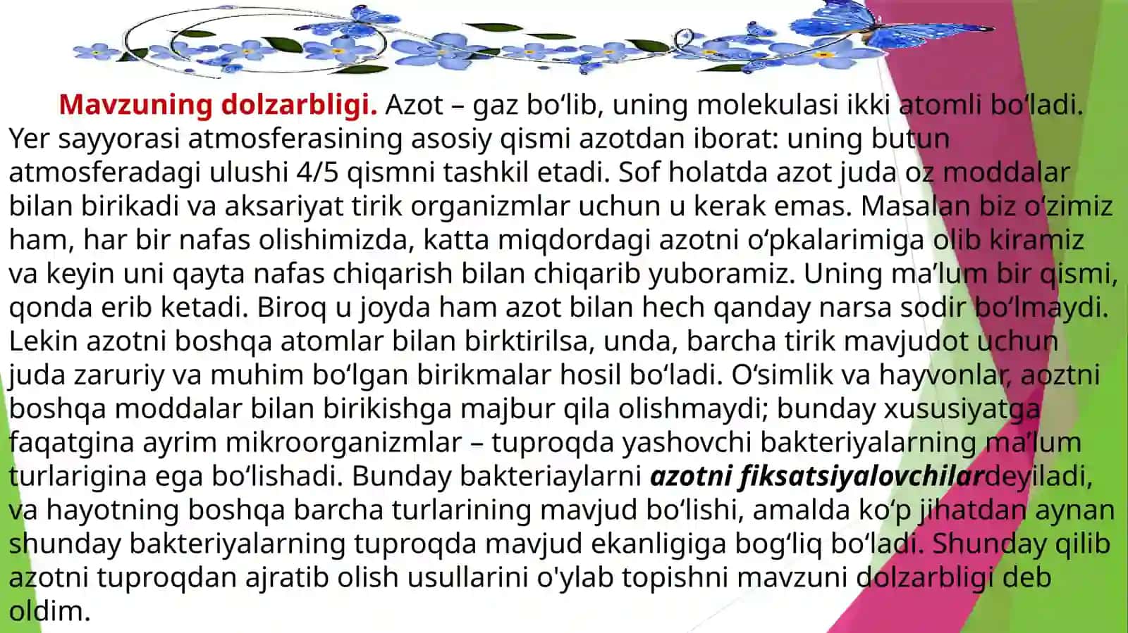 Azot va uning birikmalari 4