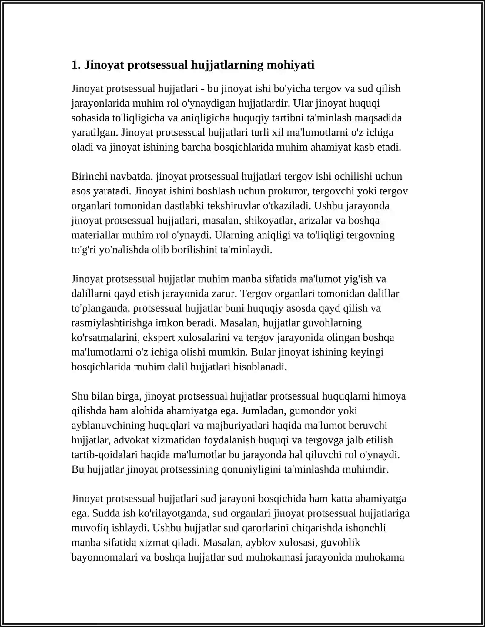 Jinoyat protsessual hujjatlar va ularning til xususiyatlari 4