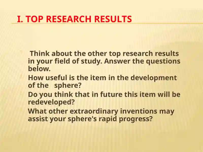 Scale Up II Focus on: “Top research results” 4