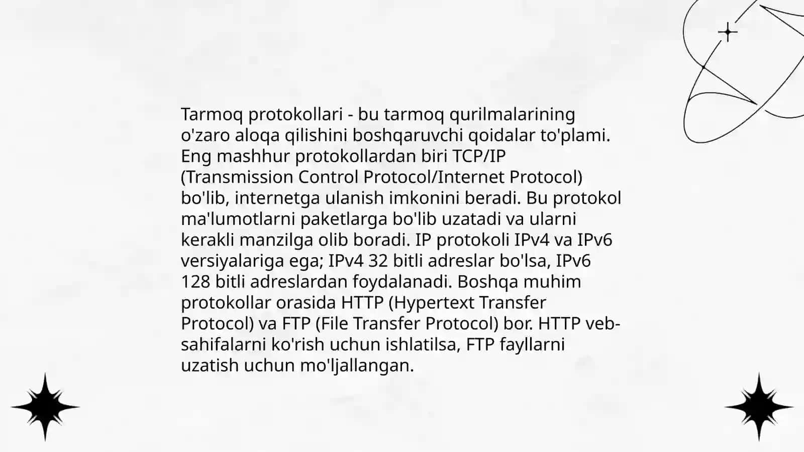 Kompyuter tarmog‘i asoslari 4