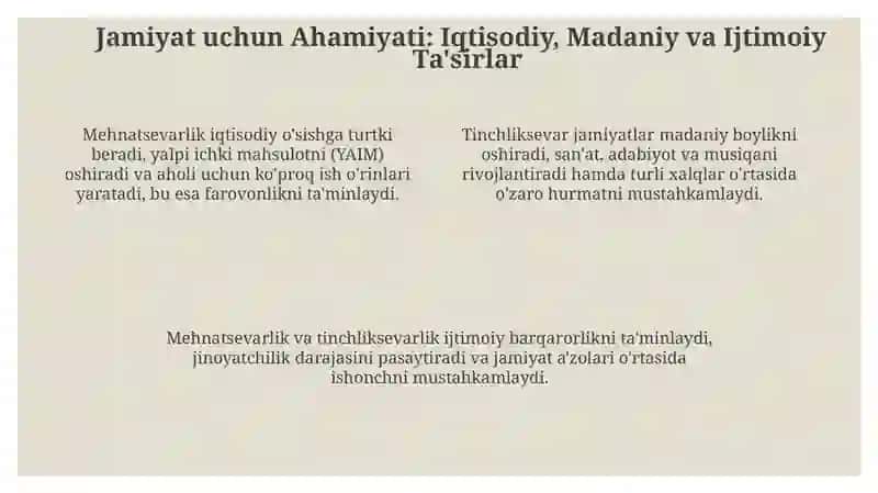 Mehnatsevarlik va Tinchliksevarlik 4
