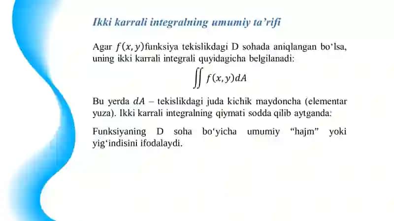 Ikki karrali integralnihisoblashusullari 4