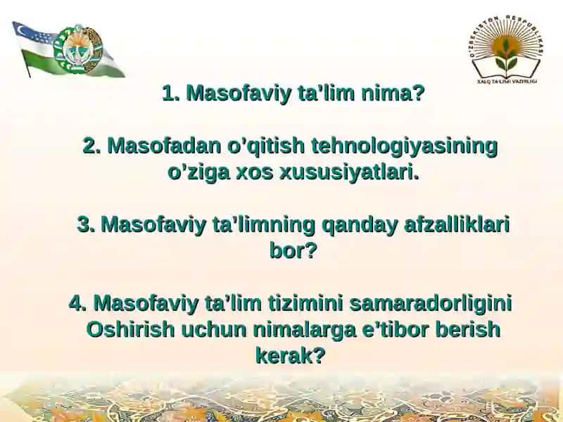 Ta'lim tizimida masofaviy ta'limning amalga oshirilishi va samaradorligi 4