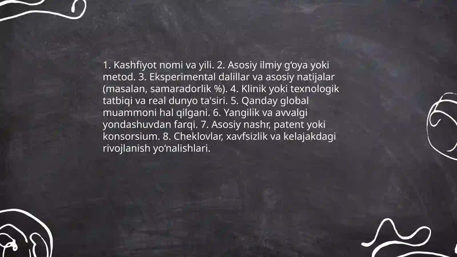 Bugungi Nobel mukofoti egalari qanday muammolarni hal qilmoqda? Intervyu tayyorlash 4