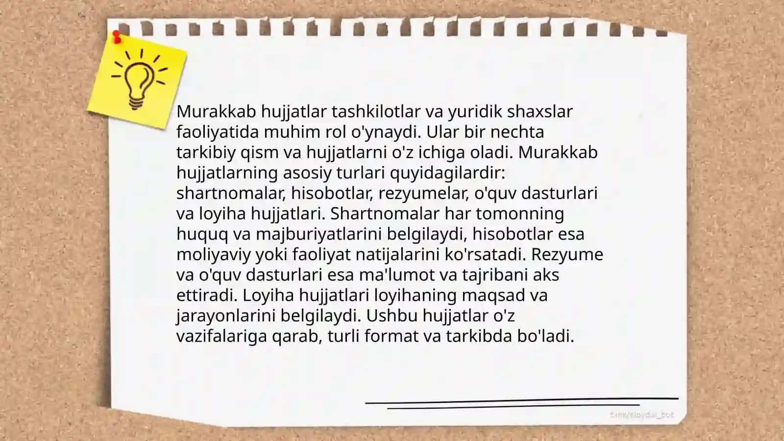 Sodda va murakkab hujjatlar 4