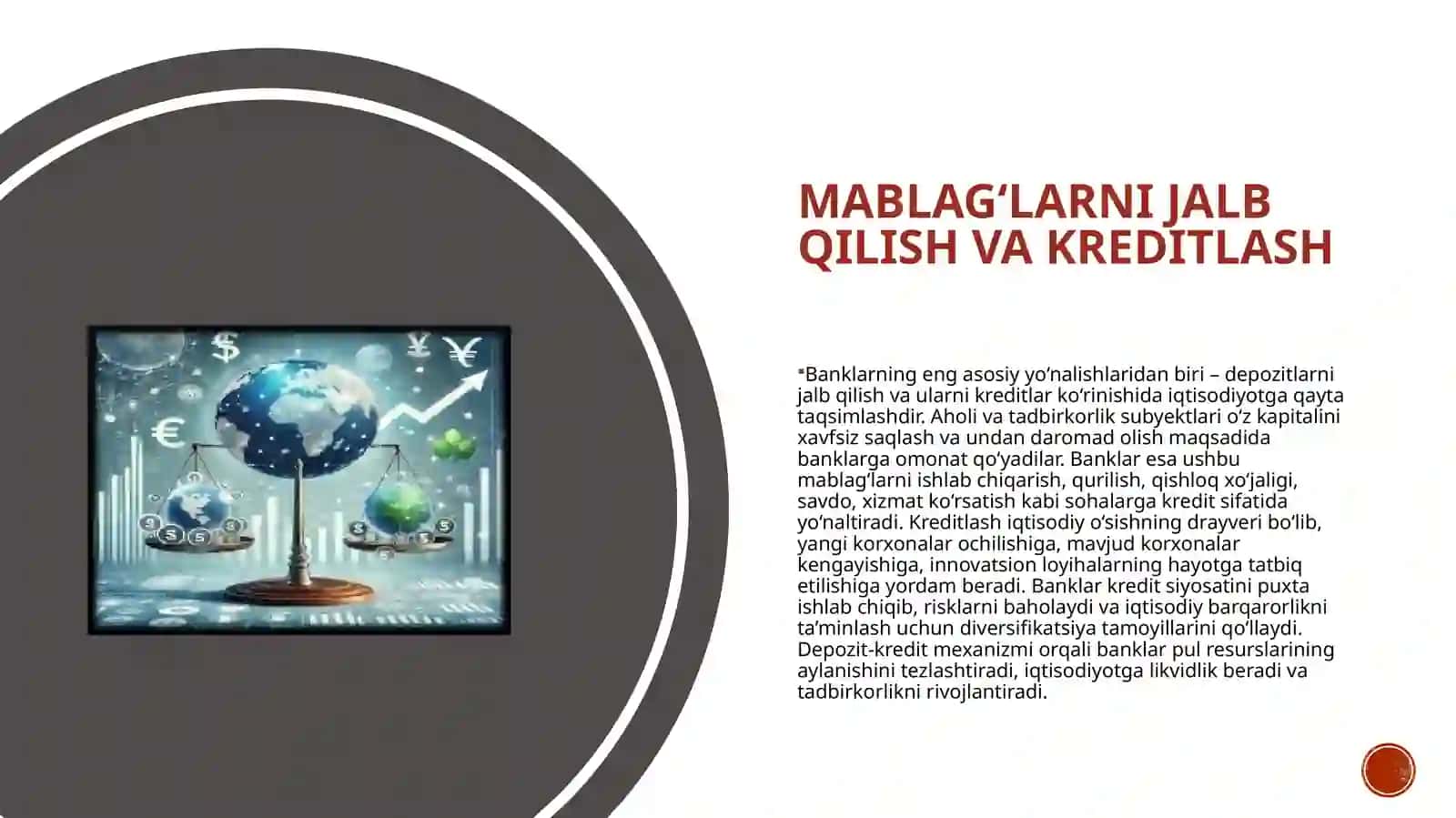 Banklarning iqtisodiy barqarorligini ta’minlashdagi o’rni 4