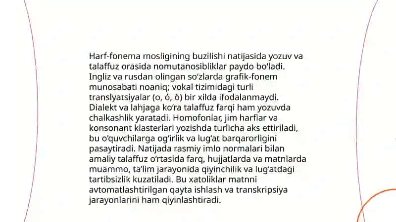 Oʻzbek alifbosining bugungi kundagi muammolari 4