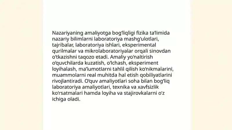 Fizika va astronomiya o‘qitish prinsiplari 4