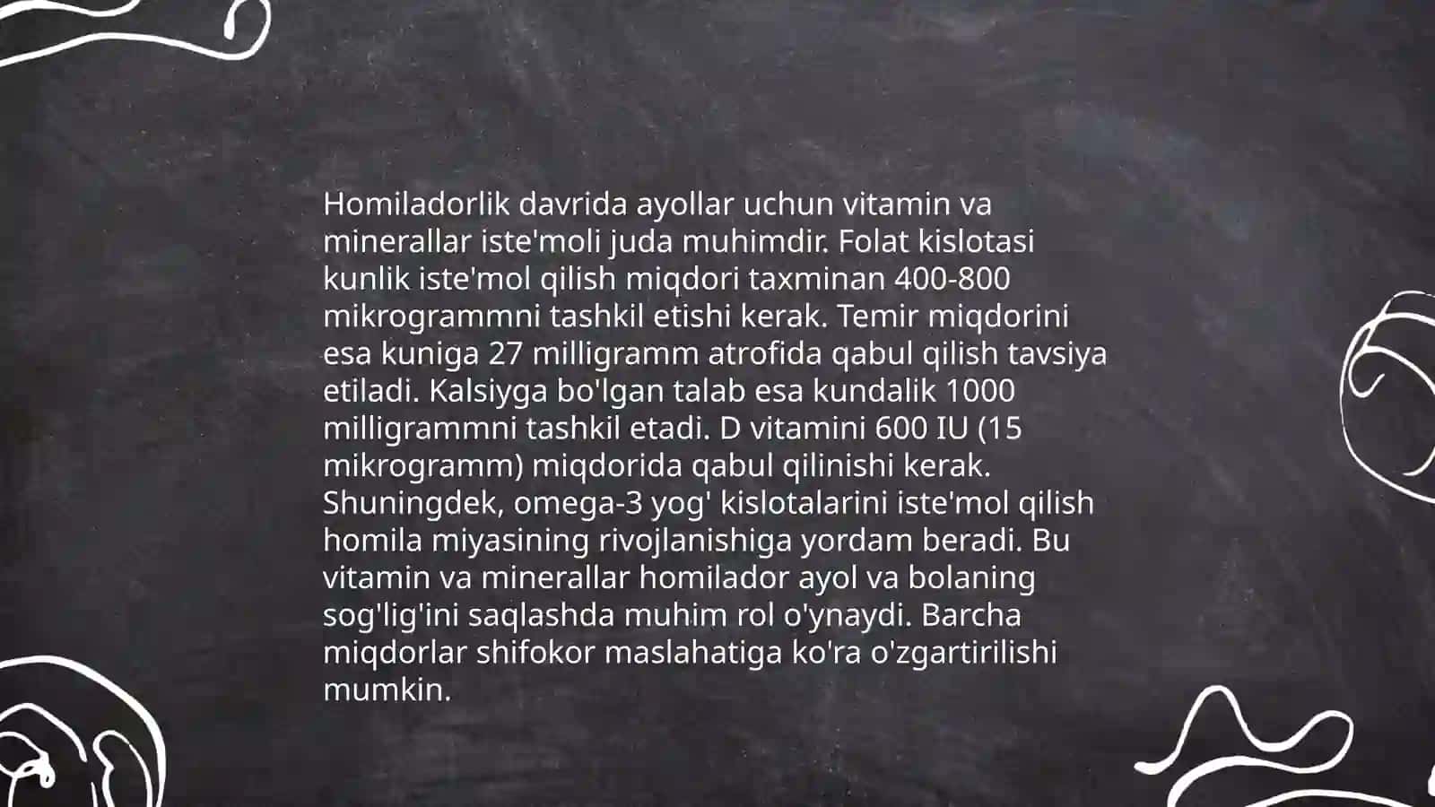 Homiladorlik davridagi ovqatlanish zaruriyatlari 4