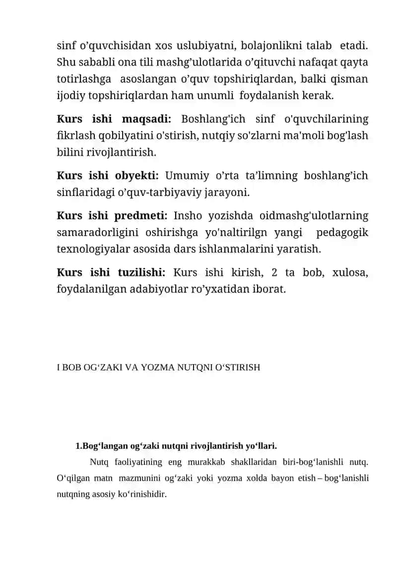 Insho orqali o'quvchilarga bog'lanishli nutqni o'tirish prinsplari 4