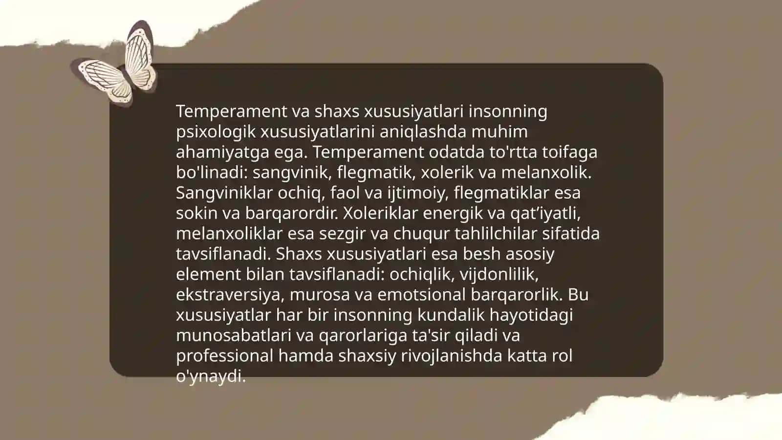 Temperament 4