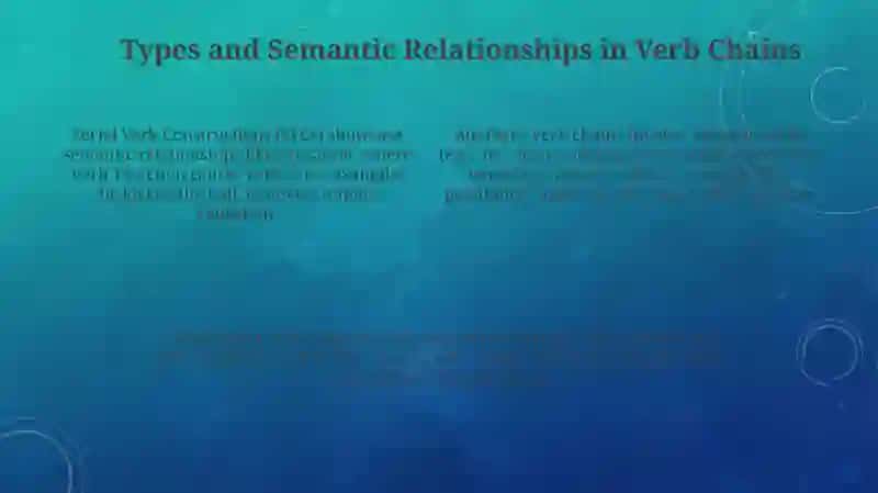 Understanding Verb Chains 4