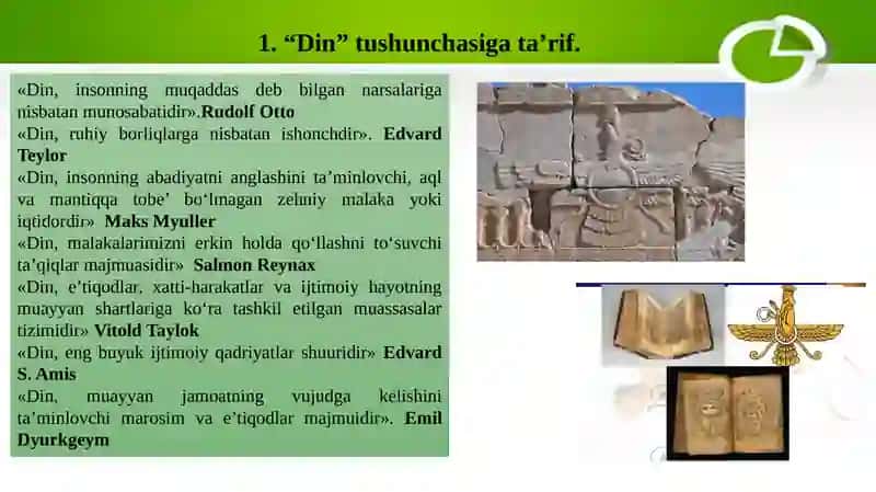 “DINSHUNOSLIK” FANIGA KIRISH 4