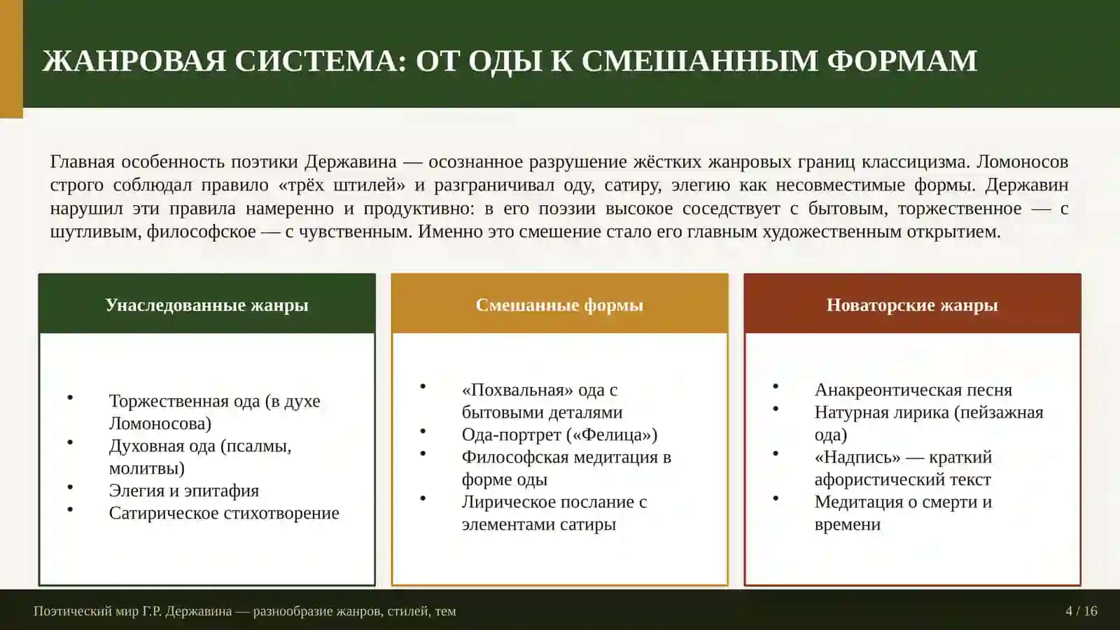 История русской литературы 4