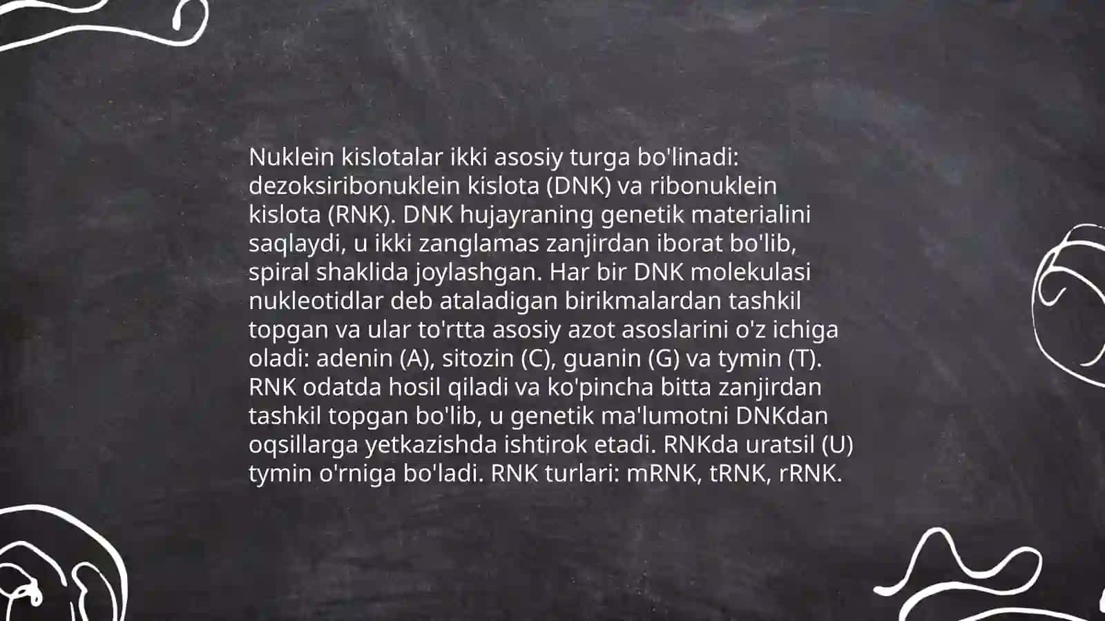 Tiriklikning molekulyar asoslari 4