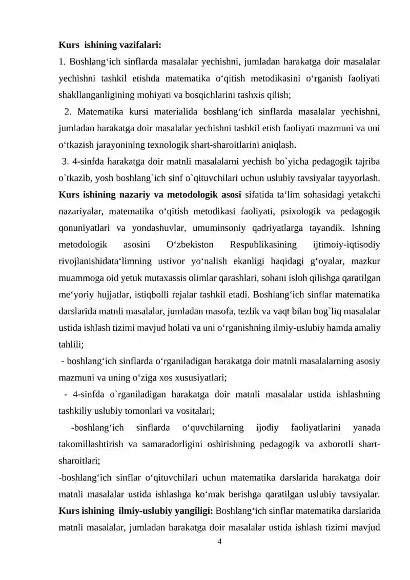 BOSHLANG'ICH SINF O'QUVCHILARIDA VAQTDA DOIR MASALALARNI O'QITISH METODIKASI 4