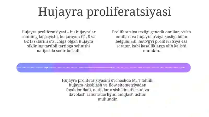 Proliferatsiyasi. Hujayraning meyotik boʻlinishi. Mitoz va meyozning patologiyasi 4