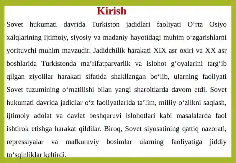 Sovethukumatida Turkiston jadidlari faoliyati 4