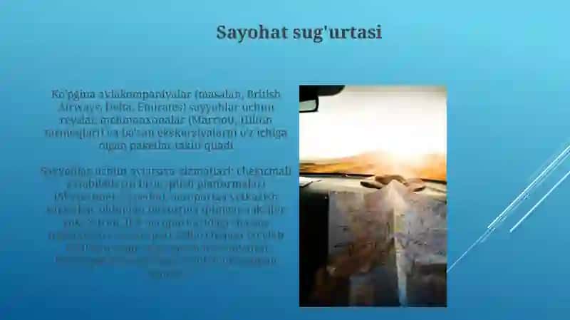 Turistlarga havo transportida xizmat ko'rsatish 4