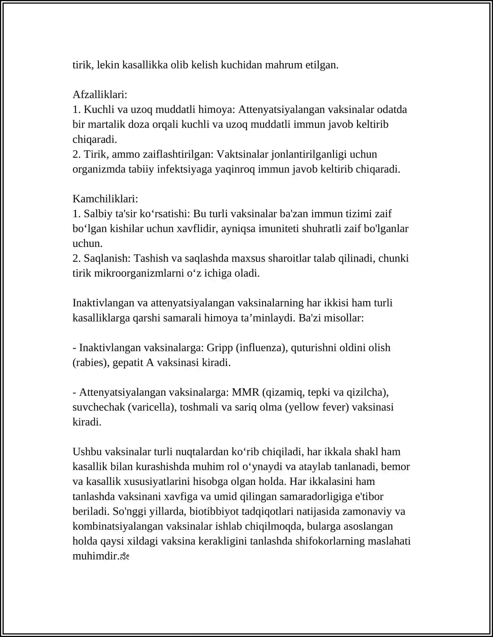 VIRUSLARGA QARSHI VAKSINALAR VA ULARNI ISHLAB CHIQISH 4