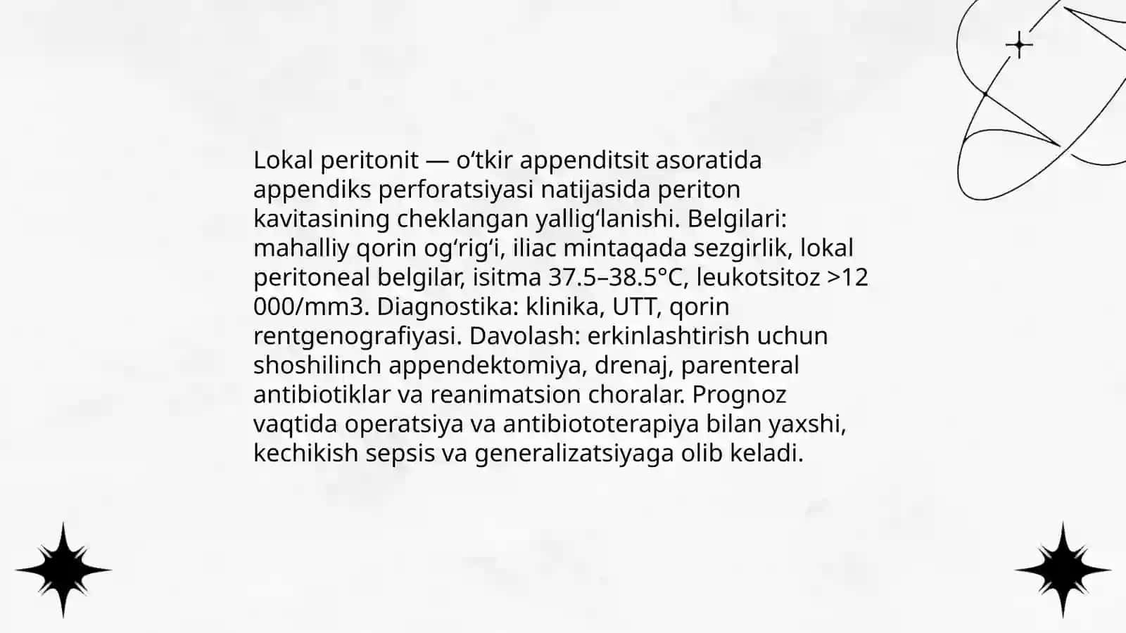 Oʻtkir apenditsit asoratlari 4