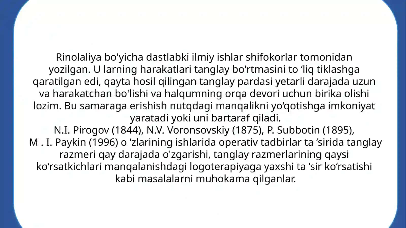 Nutqning patologik kamchiliklarini bartaraf etish 4