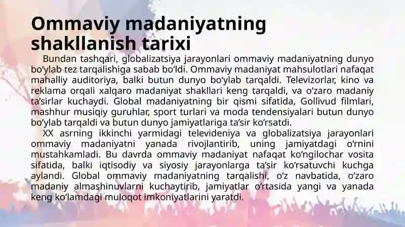 OMMAVIY MADANIYATNING SHAKLLANISH TARIXI VA UNING TURLARI 4
