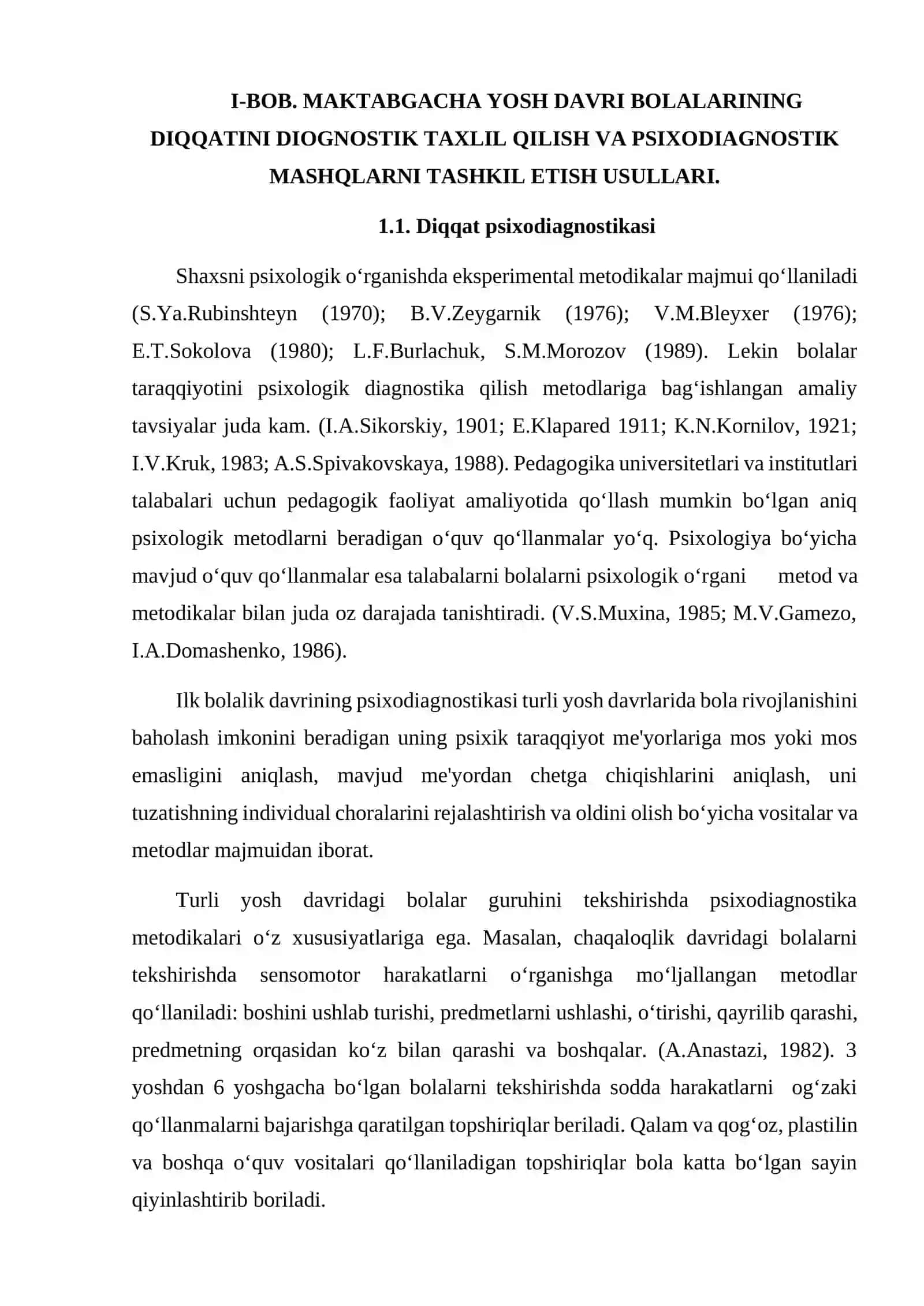 Maktabgacha davr bolalarida diqqat jarayonini rivojlantirishni psixodiagnostikasi 4