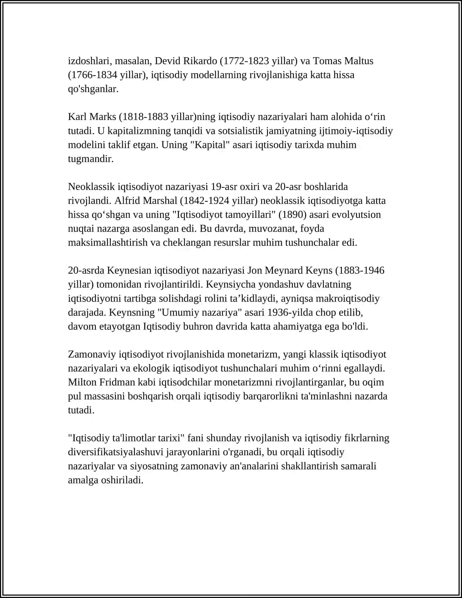 IQTISODIY TAʼLIMOTLAR TARIXINING PREDMETI VA OʻRGANISH USULI 4