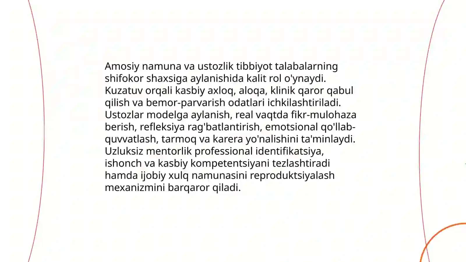 Tibbiyot talabalarning shifokor shaxsiga aylanish mexanizimlarini aniqlang va tasvirlang 4