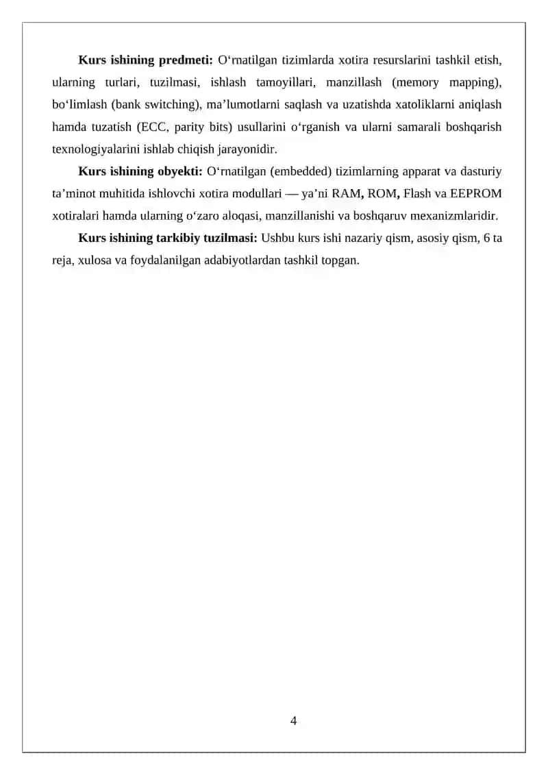 Xotira manzillash va bo‘limlash usullari (Memory Mapping, Bank Swit Ching) 4