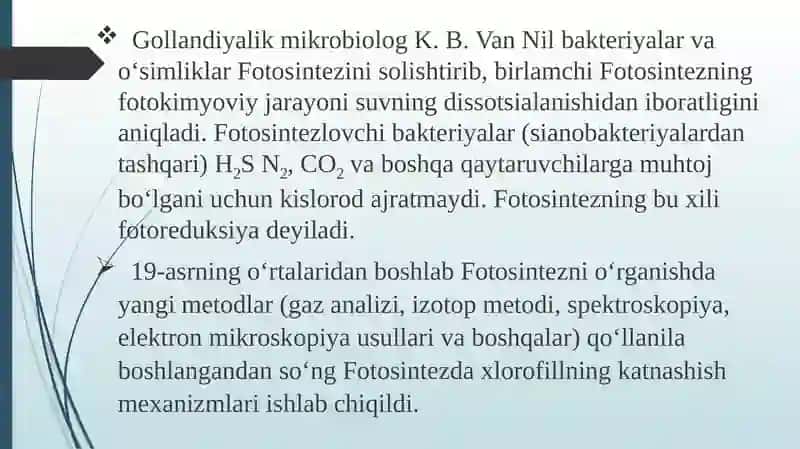 Fotosintezning fiziologik va ekologik aspektlari 4