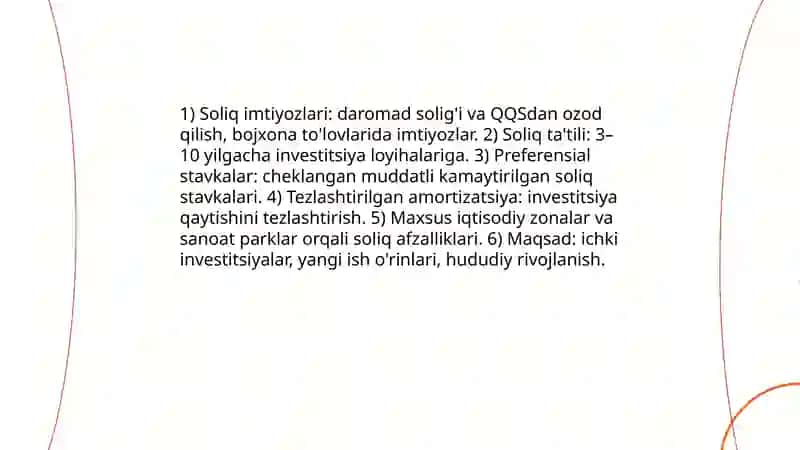 Ichki investitsiyalarni jalb qilishda davlat siyosatining o'rni 4