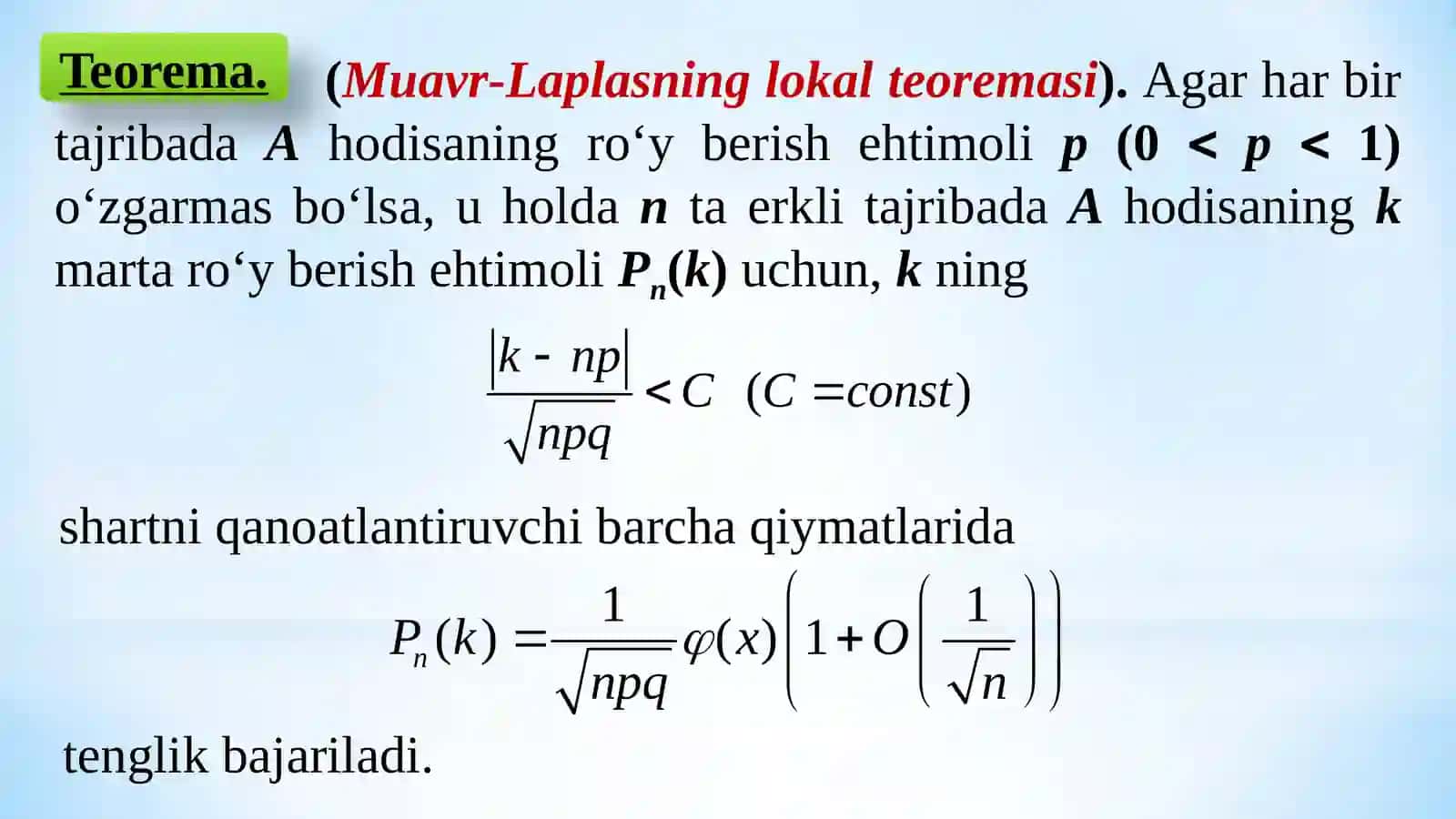 LIMIT TEOREMALAR 4