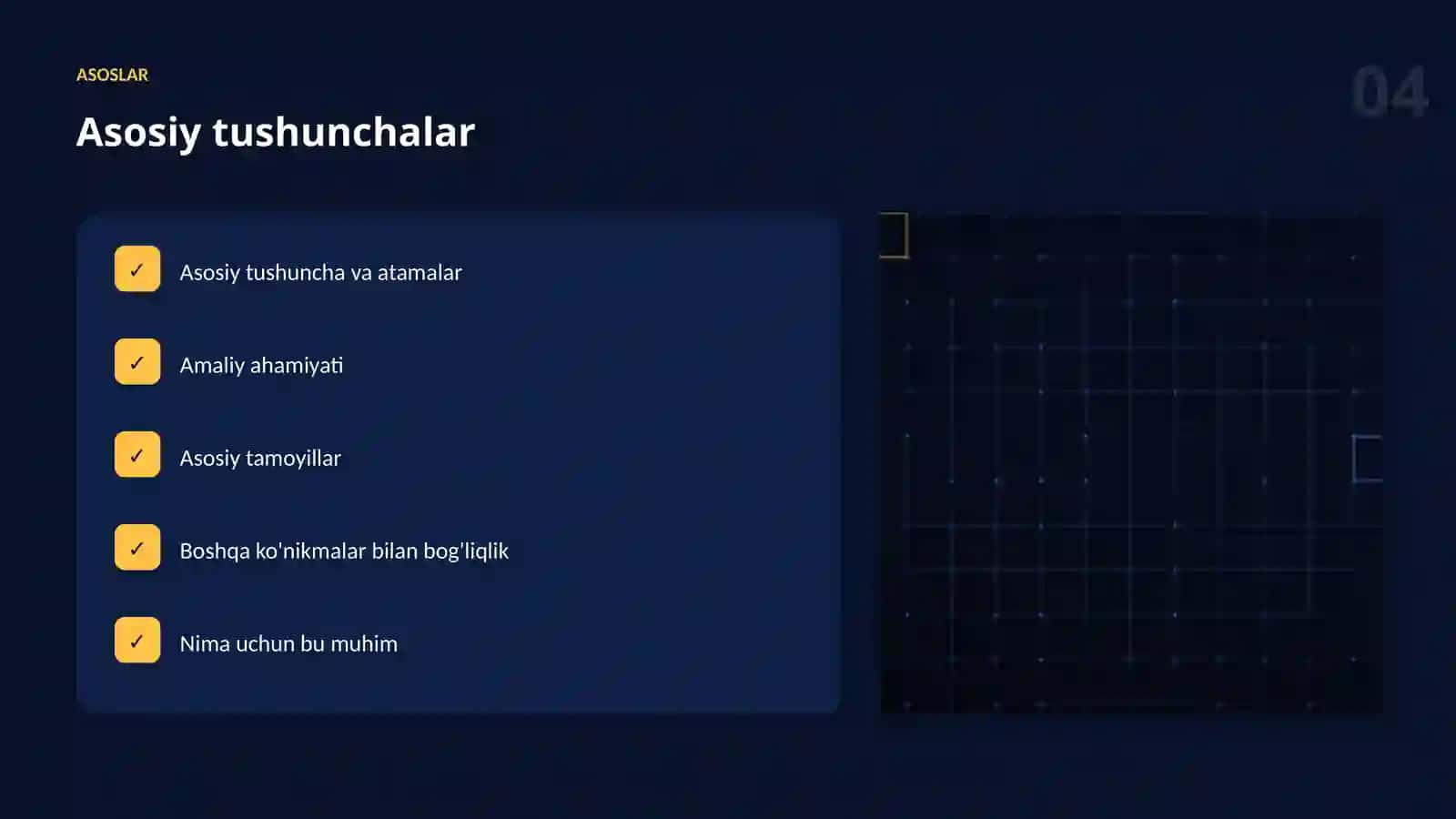 Ma'lumotlar Bilan Ishlash 4