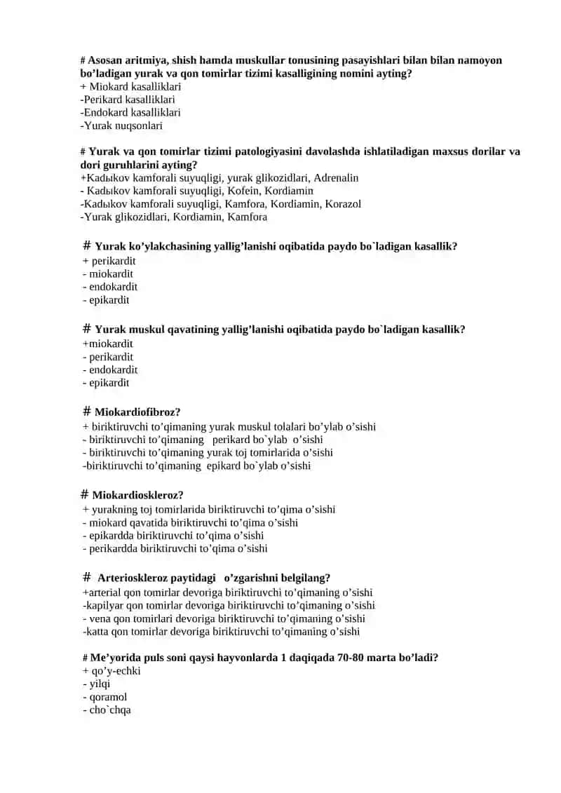 Patologiyada hayvonning tana harorati 4