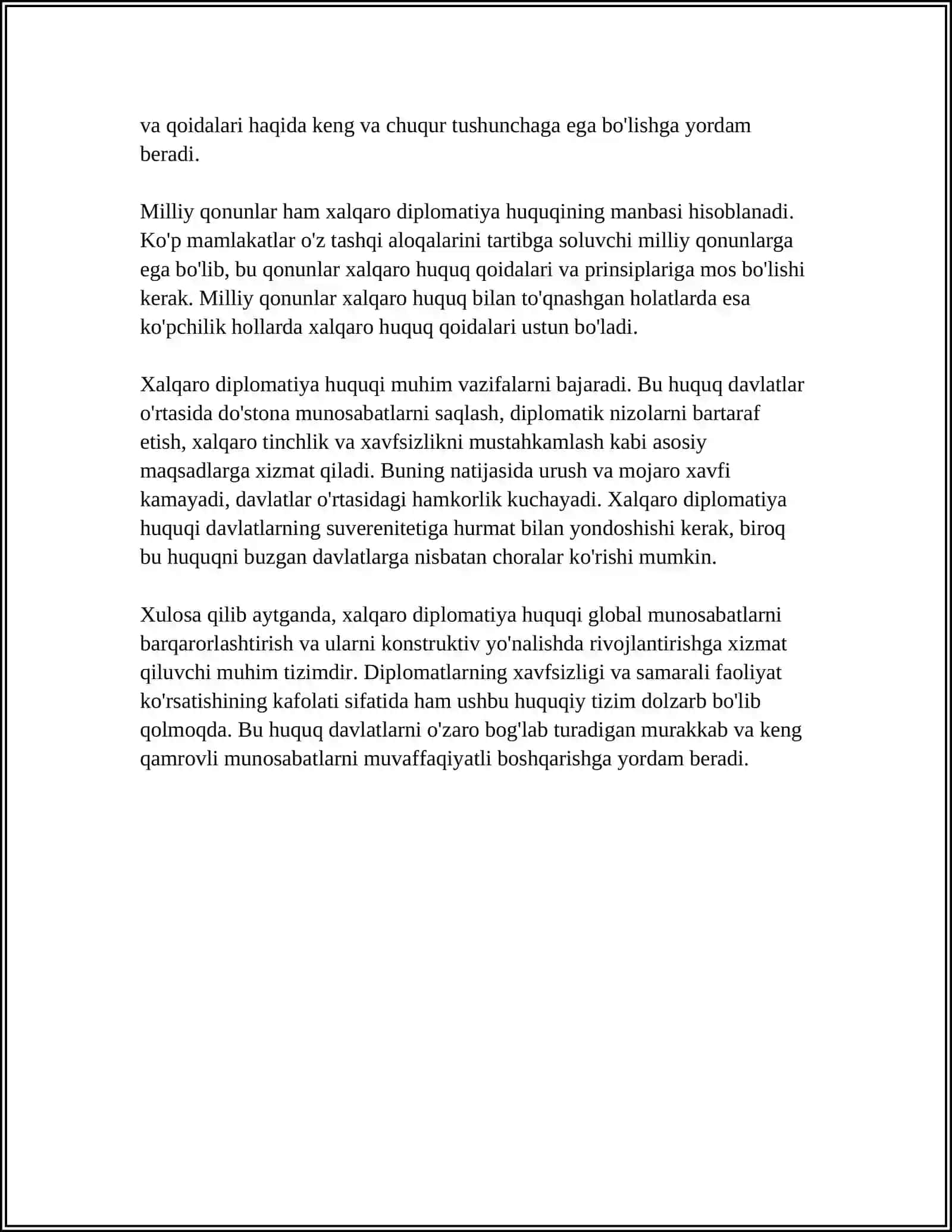 XALQARO DIPLOMATIYA HUQUQI 4