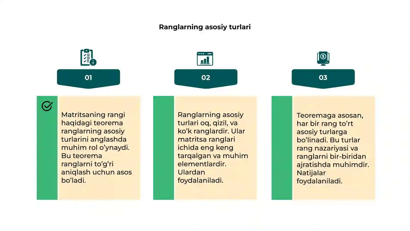Matritsaning rangi haqidagi teorema 4