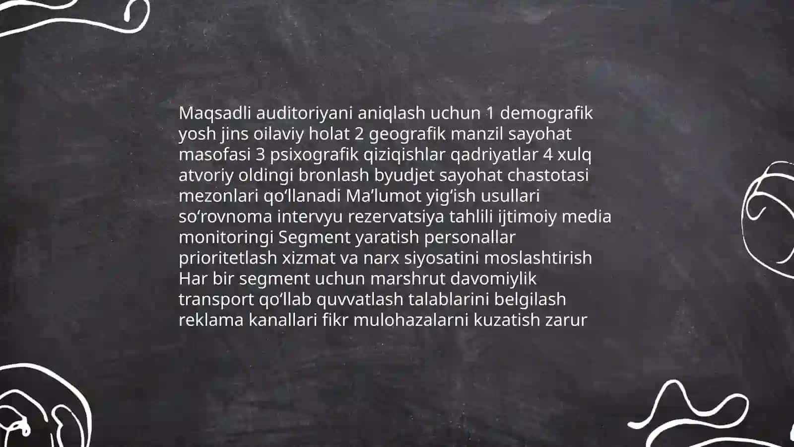 Ekskursiya xizmati marshrutini tayyorlash jarayoni 4
