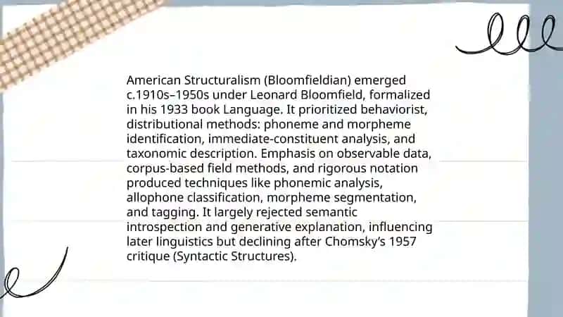 Saussurean Structuralism 4