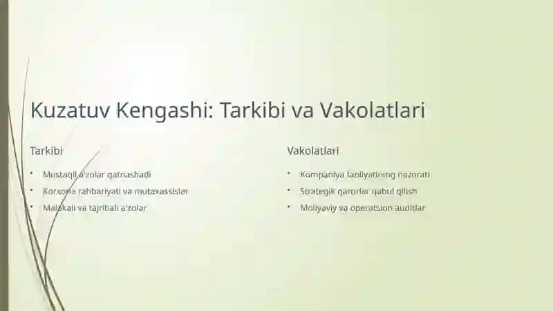 Korporativ Boshqaruv Tizimida Nazorat Organlari Faoliyati 4