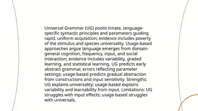 Comparative Analysis of Language Acquisition Theories 4
