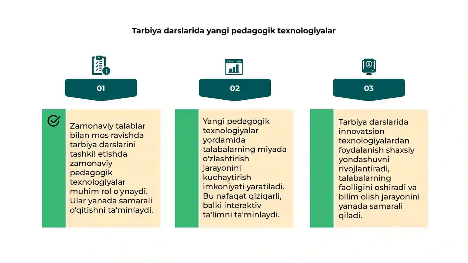 Zamonaviy talablar asosida tarbiya darslarini samarali tashkil qilish yo'llari 4