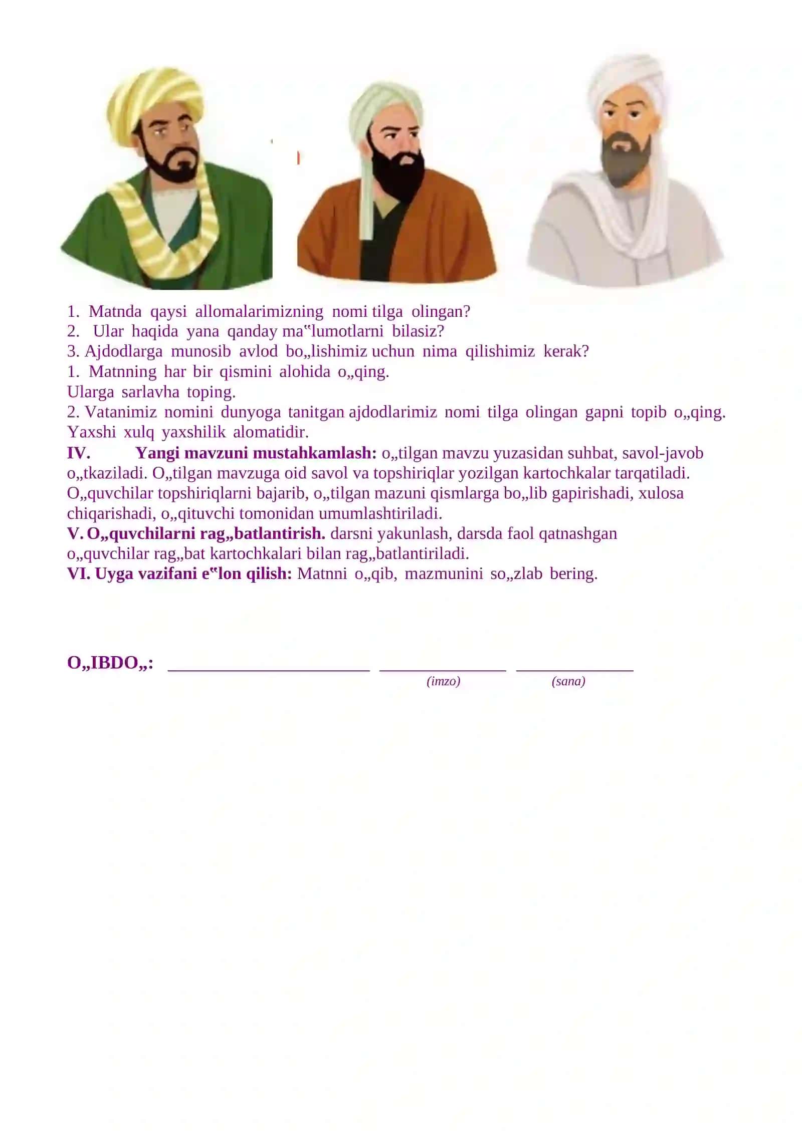 2025-2026-o„quv yili 1-sinf o„qish savodxonligi fanidan III chorak uchun taqvim mavzu rejasi 4