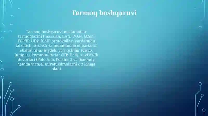 Kompyuter tarmoqlari asoslari 4