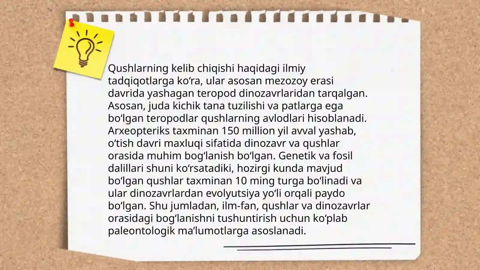 Qushlarning kelib chiqishi va ularning evolyutsion taraqqiyot 4