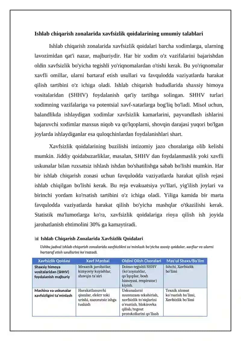 Ishlab chiqarish maydonlarida texnika xavfsizligi 4