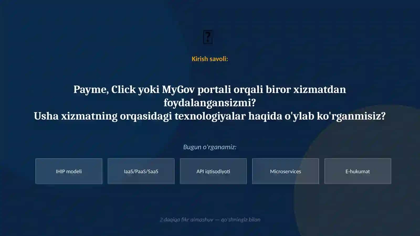 AT VA XIZMAT KO'RSATISH INTEGRATSIYASI 4